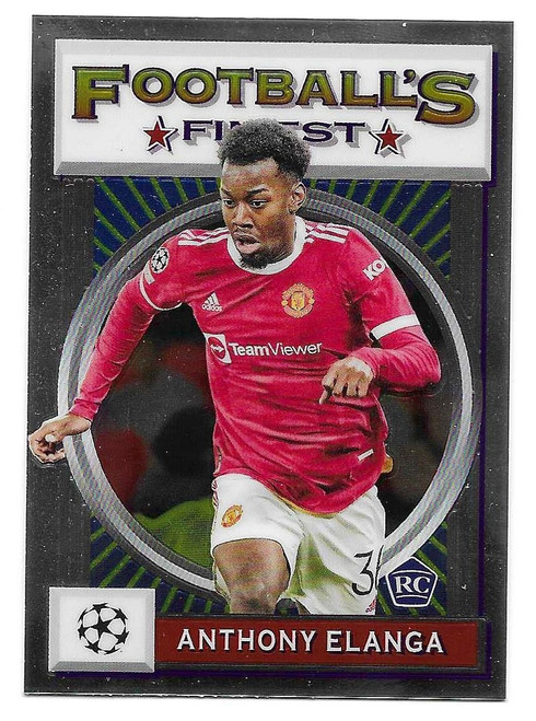 #164 Anthony Elanga (Manchester United) - Topps Finest Flashbacks UEFA Champions League 2021/22