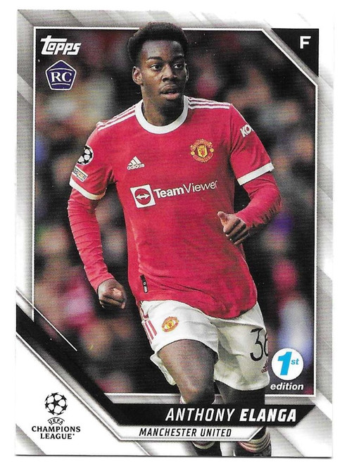 #154 Anthony Elanga (Manchester United) - Topps 1st Edition 2021/22 (Champions League)