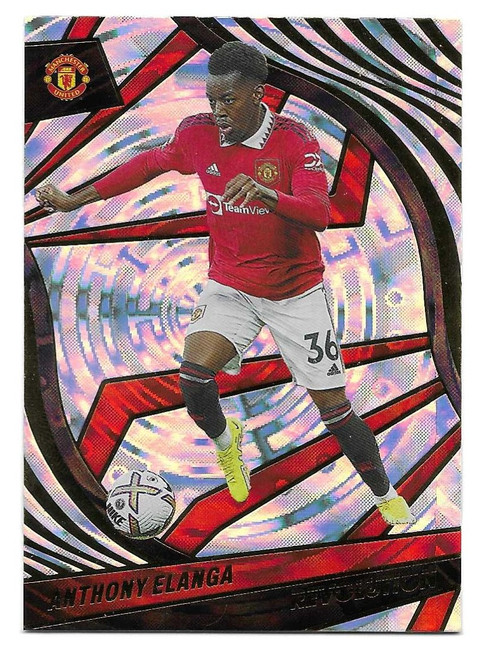 #174 Anthony Elanga (Manchester United) - FRACTAL PARALLEL - Panini Revolution Premier League 2022/23