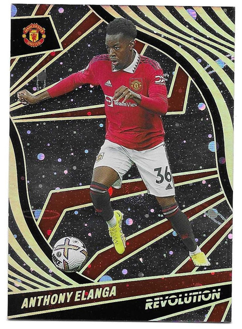 #174 Anthony Elanga (Manchester United) - COSMIC PARALLEL 03/25 - Panini Revolution Premier League 2022/23