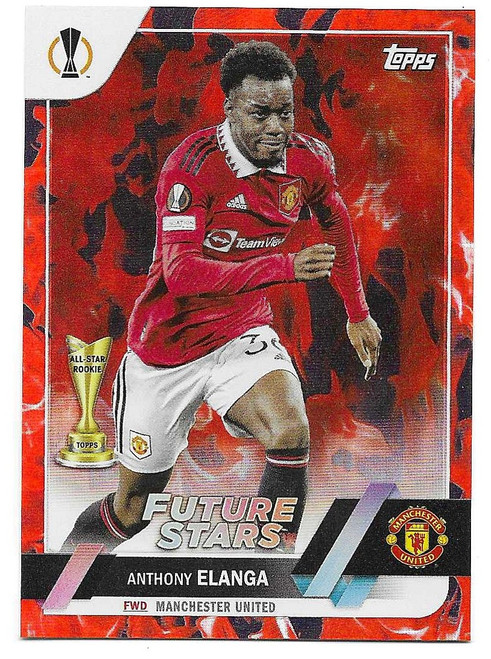 #169 Anthony Elanga (Manchester United) - INFERNO PARALLEL - Topps UEFA Club Competitions Flagship 2022/23