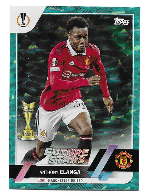 #169 Anthony Elanga (Manchester United) - ICY AQUA PARALLEL 116/399 - Topps UEFA Club Competitions Flagship 2022/23