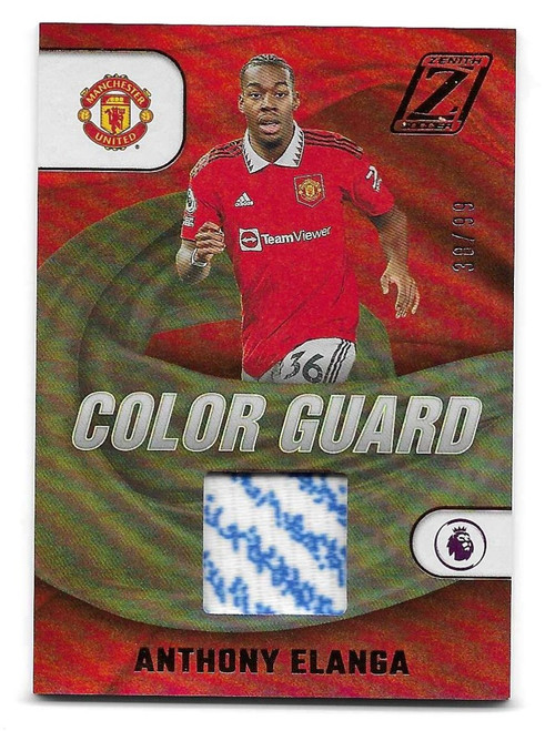 CG-AEL - Anthony Elanga (Manchester United) - COLOR GUARD 38/99 - Panini Chronicles Soccer 2022/23