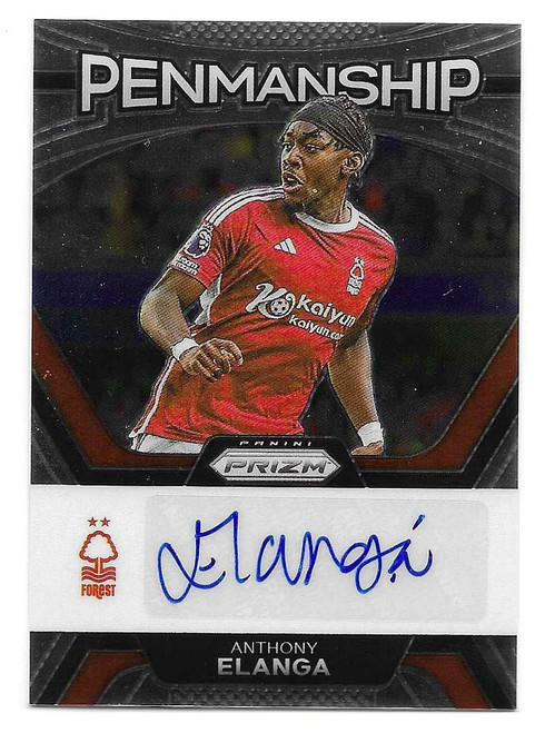 P-AE - Anthony Elanga (Nottingham Forest) - PENMANSHIP - Panini Prizm Premier League 2023/24