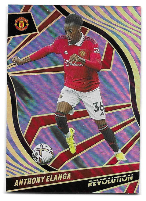 #174 Anthony Elanga (Manchester United) - LAVA PARALLEL 05/10 - Panini Revolution Premier League 2022/23