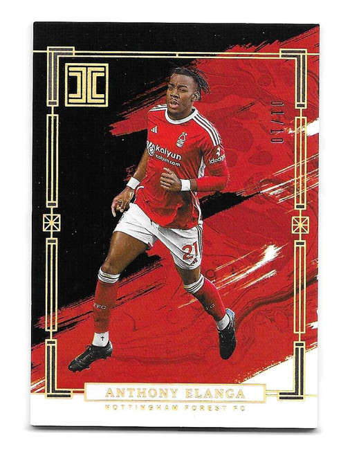 #119 Anthony Elanga (Nottingham Forest) - GOLD PARALLEL 01/10 - Panini Impeccable Premier League 2023/24