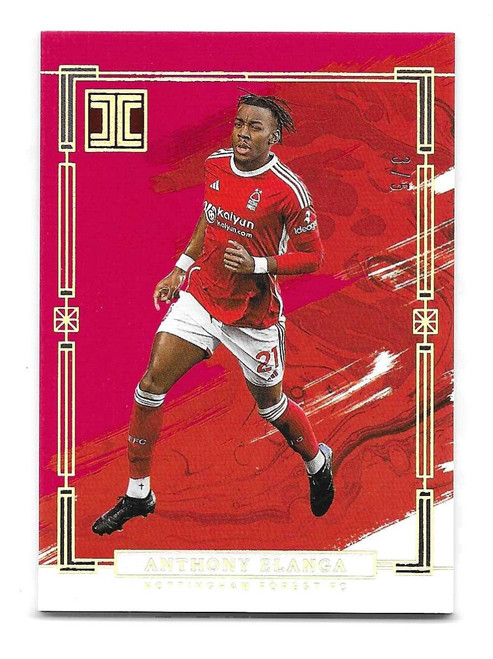 #119 Anthony Elanga (Nottingham Forest) - RUBY & SILVER PARALLEL 3/5 - Panini Impeccable Premier League 2023/24