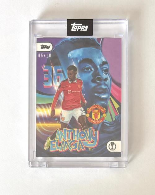 Anthony Elanga (Manchester United) - by Orlando Arocena (ARTIST PROOF 05/10) - Topps Project 22