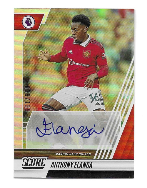 SCORE SIGNATURES - S-AEL - Anthony Elanga (Manchester United) - 038/199 - Panini Score Premier League 2022-23
