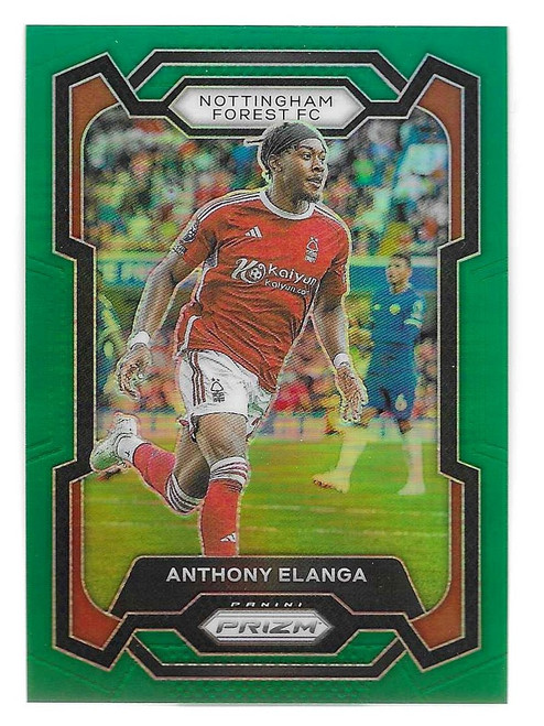 #241 Anthony Elanga (Nottingham Forest) - GREEN PARALLEL 4/5 - Panini Prizm Premier League 2023/24