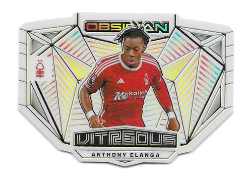 VITREOUS - #9 Anthony Elanga (Nottingham Forest) - CONTRA PARALLEL 6/9 - Panini Obsidian Soccer 2023/24