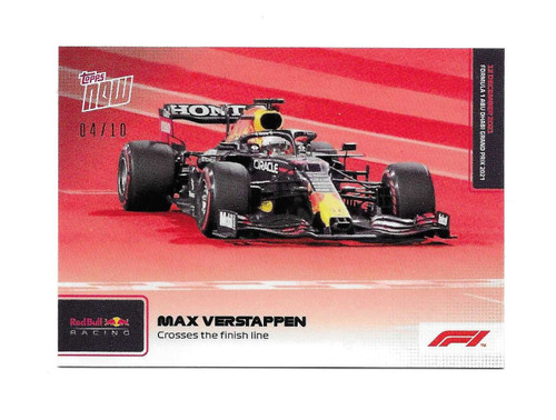 #82 Max Verstappen (Red Bull) - RED PARALLEL 04/10 - Topps NOW Formula 1 2021