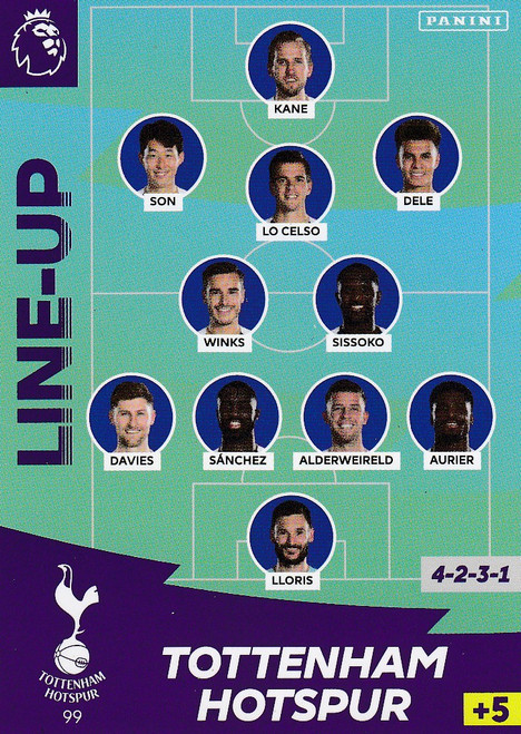 #99 Line Up (Tottenham Hotspur) Adrenalyn XL Premier League 2020/21