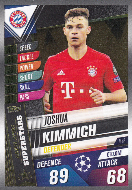 #MS2 Joshua Kimmich (FC Bayern Munchen) Match Attax 101 2019/20 MATCH ATTAX SUPERSTARS