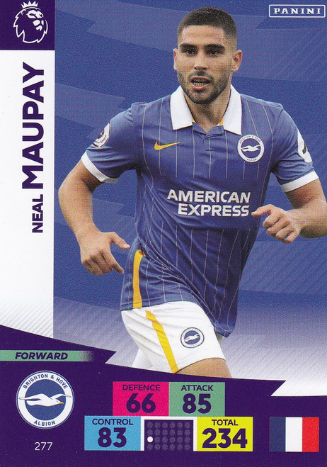#277 Neal Maupay (Brighton & Hove Albion) Adrenalyn XL Premier League 2020/21