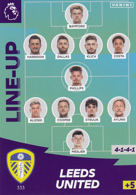 #333 Line Up (Leeds United) Adrenalyn XL Premier League 2020/21