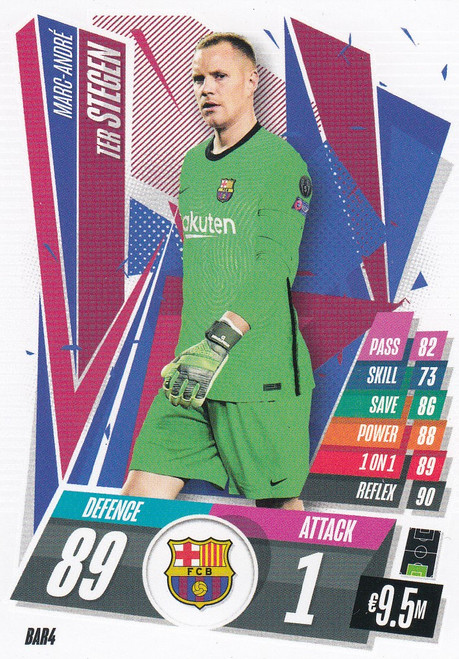 #BAR4 Mar-Andre Ter Stegen (FC Barcelona) Match Attax Champions League 2020/21