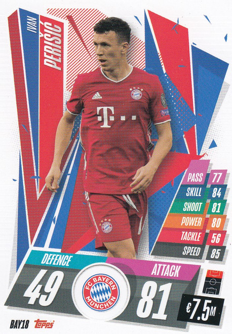 #BAY18 Ivan Perisic (FC Bayern Munchen) Match Attax Champions League 2020/21