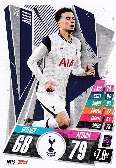 #TOT12 Dele Alli (Tottenham Hotspur) Match Attax Champions League 2020/21