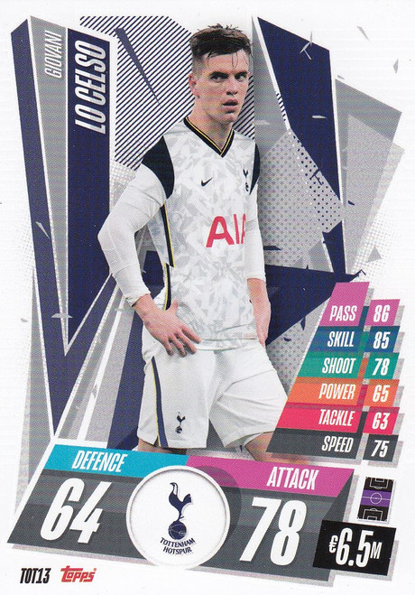 #TOT13 Giovani Lo Celso (Tottenham Hotspur) Match Attax Champions League 2020/21