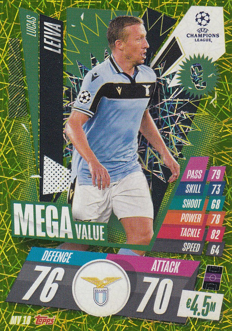 #MV18 Lucas Leiva (SS Lazio) Match Attax EXTRA 2020/21 MEGA VALUE