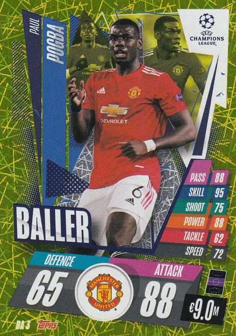 #BA3 Paul Pogba (Manchester United) Match Attax EXTRA 2020/21 BALLER