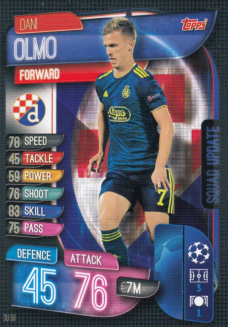 #SU50 Dani Olmo (GNK Dinamo Zagreb) Match Attax EXTRA 2019/20