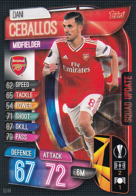 #SU64 Dani Ceballos (Arsenal FC) Match Attax EXTRA 2019/20