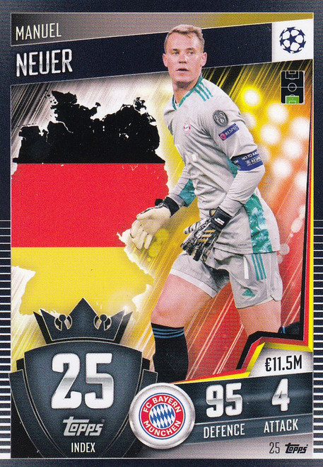 #25 Manuel Neuer (FC Bayern München) Match Attax 101 2020/21