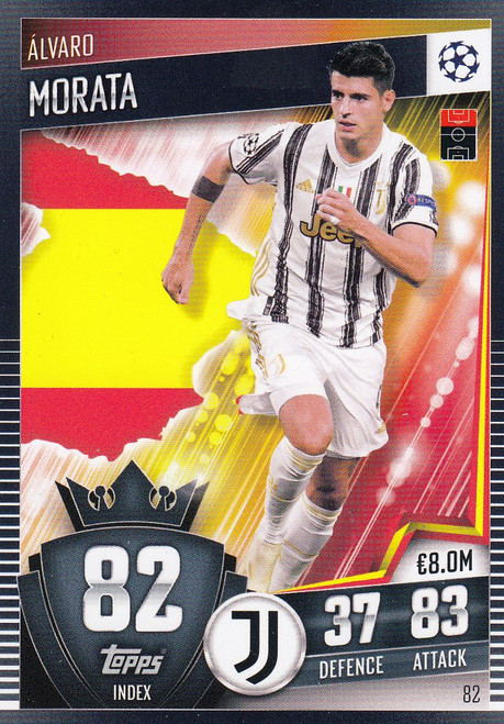 #82 Álvaro Morata (Juventus) Match Attax 101 2020/21