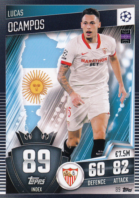 #89 Lucas Ocampos (Sevilla FC) Match Attax 101 2020/21