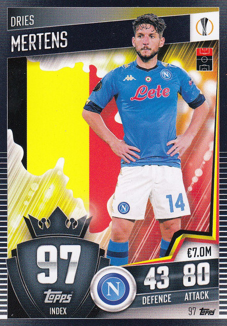 ITALIAN EXCLUSIVE - NAP016 - Dries Mertens (Napoli) - Topps Match