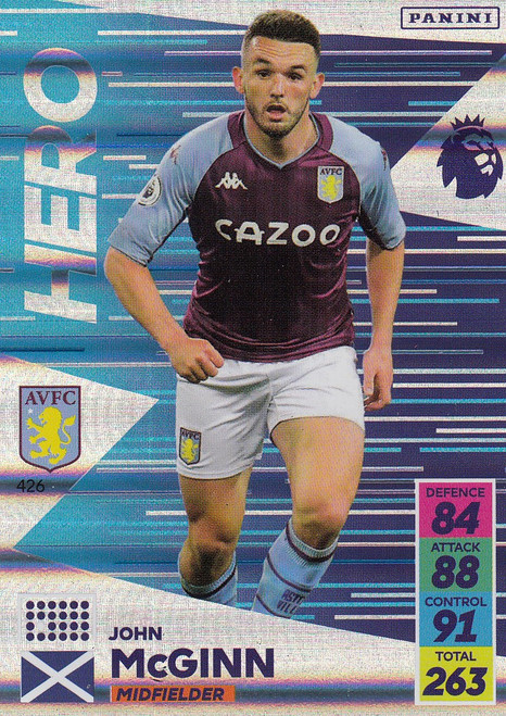 #426 John McGinn (Aston Villa) Adrenalyn XL Premier League 2021/22 HERO
