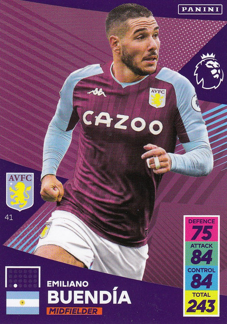 #41 Emiliano Buendía (Aston Villa) Adrenalyn XL Premier League 2021/22