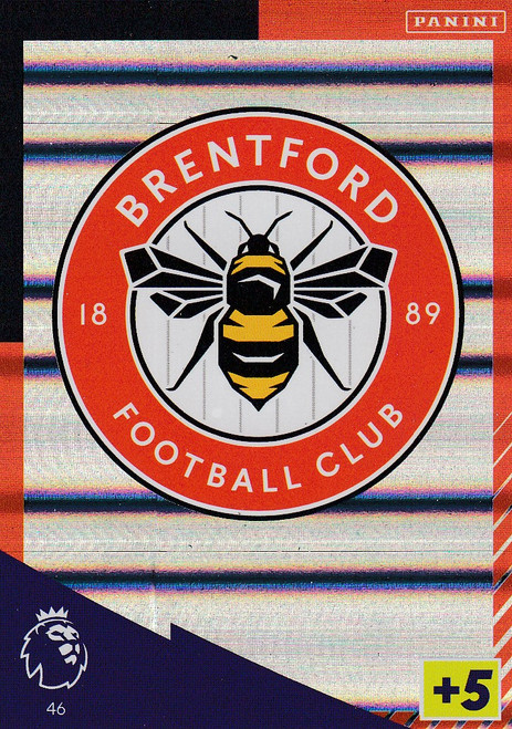 #46 Club Crest (Brentford) Adrenalyn XL Premier League 2021/22