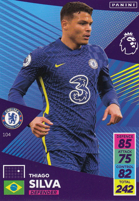 #104 Thiago Silva (Chelsea) Adrenalyn XL Premier League 2021/22