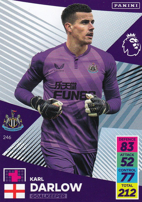 #246 Karl Darlow (Newcastle United) Adrenalyn XL Premier League 2021/22