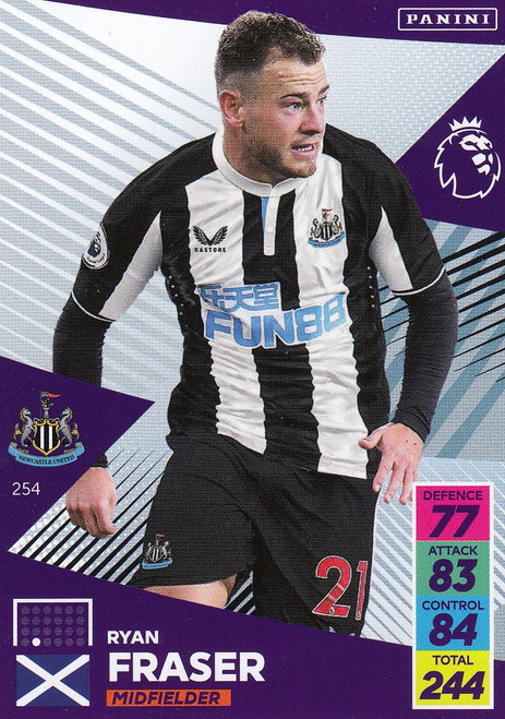 #254 Ryan Fraser (Newcastle United) Adrenalyn XL Premier League 2021/22