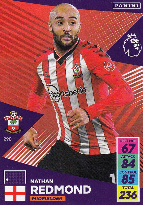 #290 Nathan Redmond (Southampton) Adrenalyn XL Premier League 2021/22