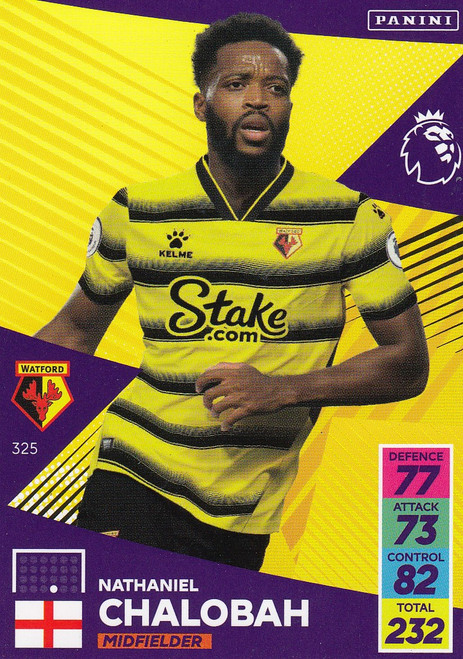 #325 Nathaniel Chalobah (Watford) Adrenalyn XL Premier League 2021/22