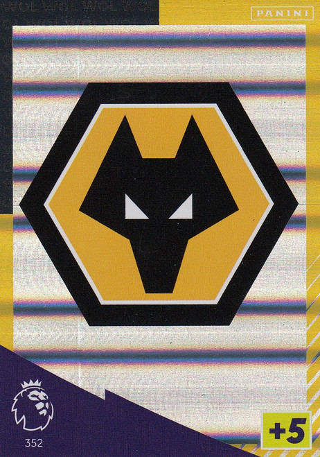 #352 Club Badge (Wolverhampton Wanderers) Adrenalyn XL Premier League 2021/22