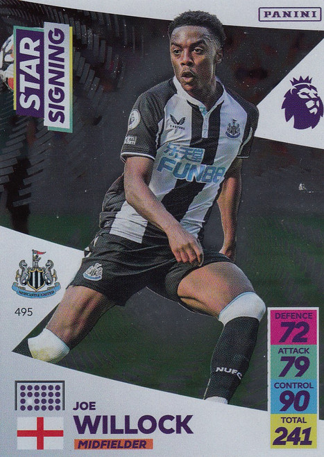 #495 Joe Willock (Newcastle United) Adrenalyn XL Premier League 2021/22 STAR SIGNING