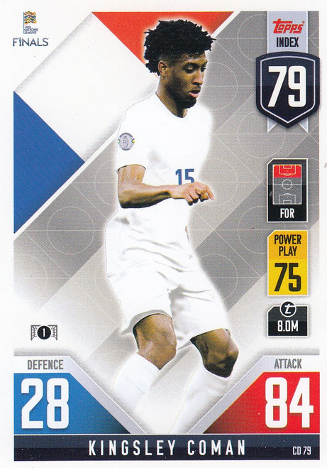 #CD79 Kingsley Coman (France) Match Attax 101 2022 101 COUNTDOWN