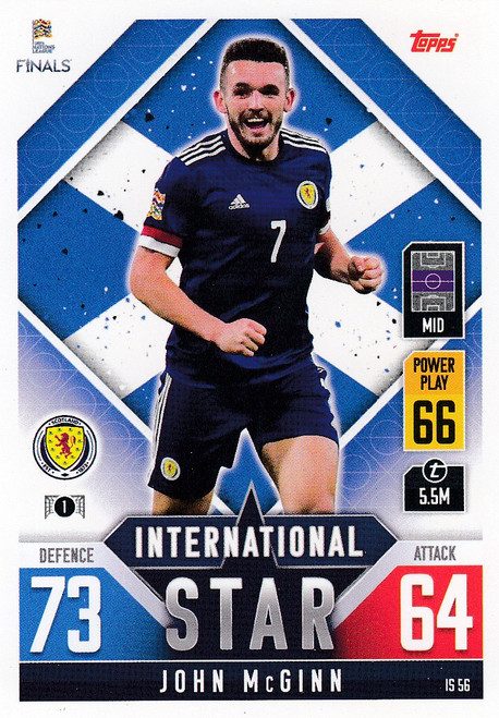 #IS56 John McGinn (Scotland) Match Attax 101 2022 INTERNATIONAL STAR