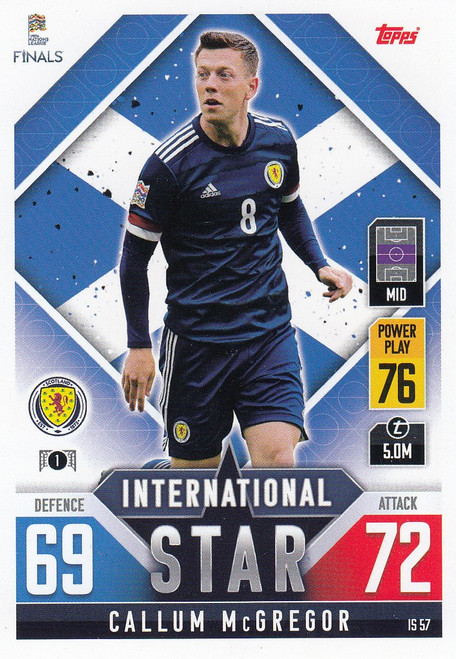 #IS57 Callum McGregor (Scotland) Match Attax 101 2022 INTERNATIONAL STAR