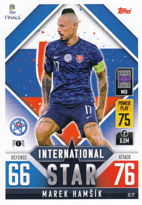 #IS77 Marek Hamsik (Slovakia) Match Attax 101 2022 INTERNATIONAL STAR