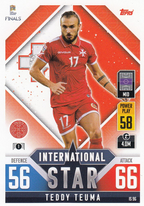 #IS97 Vladislavs Gutkovskis (Latvia) Match Attax 101 2022 INTERNATIONAL STAR