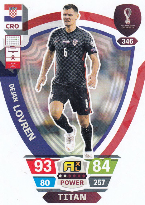 #346 Dejan Lovren (Croatia) World Cup Qatar 2022 TITAN
