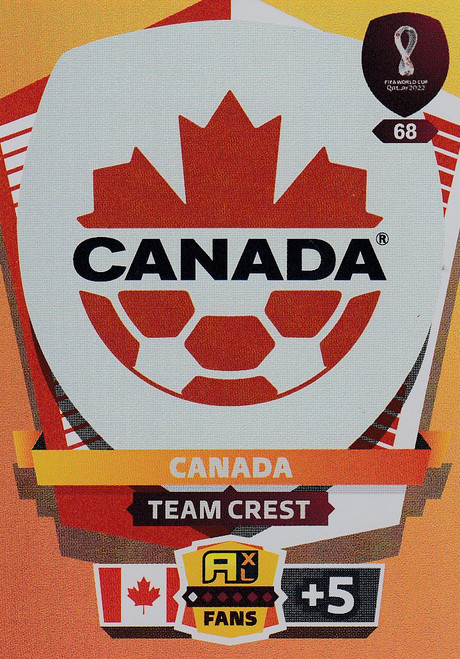 #68 Team Crest (Canada) World Cup Qatar 2022