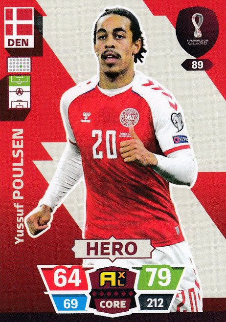 #89 Yussuf Poulsen (Denmark) World Cup Qatar 2022